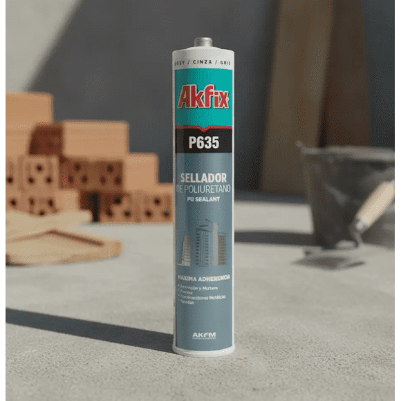 Sellador De Poliuretano Negro 310 Ml. Akfix