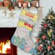 thumbnail image 1 of Calcetines de Navidad Desmarcar Gildo Lino Blanco 54cm x 38cm, 1 of 5