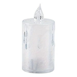 Genérico - Set 9 Velas Decorativas Led Cristal Acrílico Sin Llama Jhn