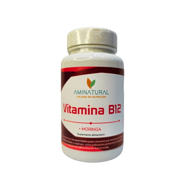 Vitamina B12+Moringa Aminatural 120 cáps.