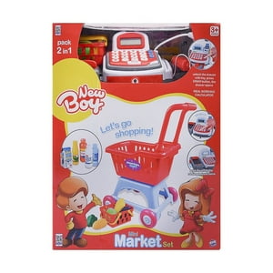 Genérico - Set De Caja Registradora Y Carro De Supermercado Grande