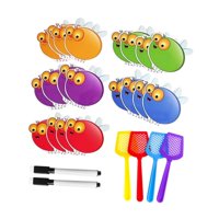 Magideal - Juegos Swat Para Niños, Juguetes Educativos Para Niños Y Niñas, Material Didáctico Interactivo Para Jardín De Infantes Y Preescolar, 20 Tarjetas Borra