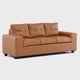 thumbnail image 3 of Sofá 3 cuerpos + 2 Pouf Lucca PU Camel, 3 of 7