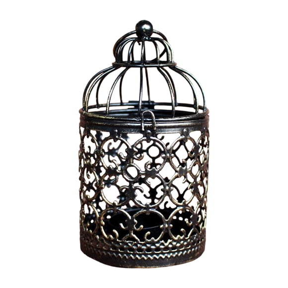 Colgante Birdcage Candelero Vela Linterna Navidad Decoración Para El Hogar Estilo A