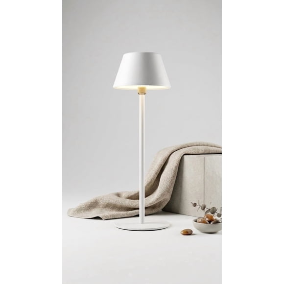 Lámpara De Mesa Led Recargable De Metal Tactil