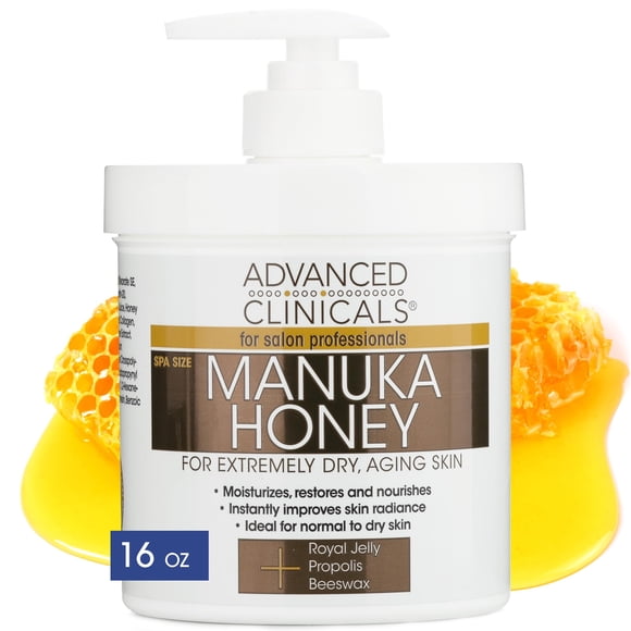 Hidratante y manteca corporal Advanced Clinicals Miel de Manuka 480 ml