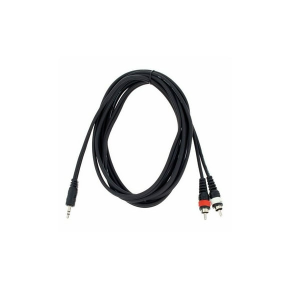 Cable De Patch 3 m Mini Jack Estéreo RCAX2 - PB-L3