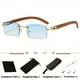 thumbnail image 1 of Trendy Men's Frameless Rectangle Sunglasses with UV400 Protection, 1 of 5