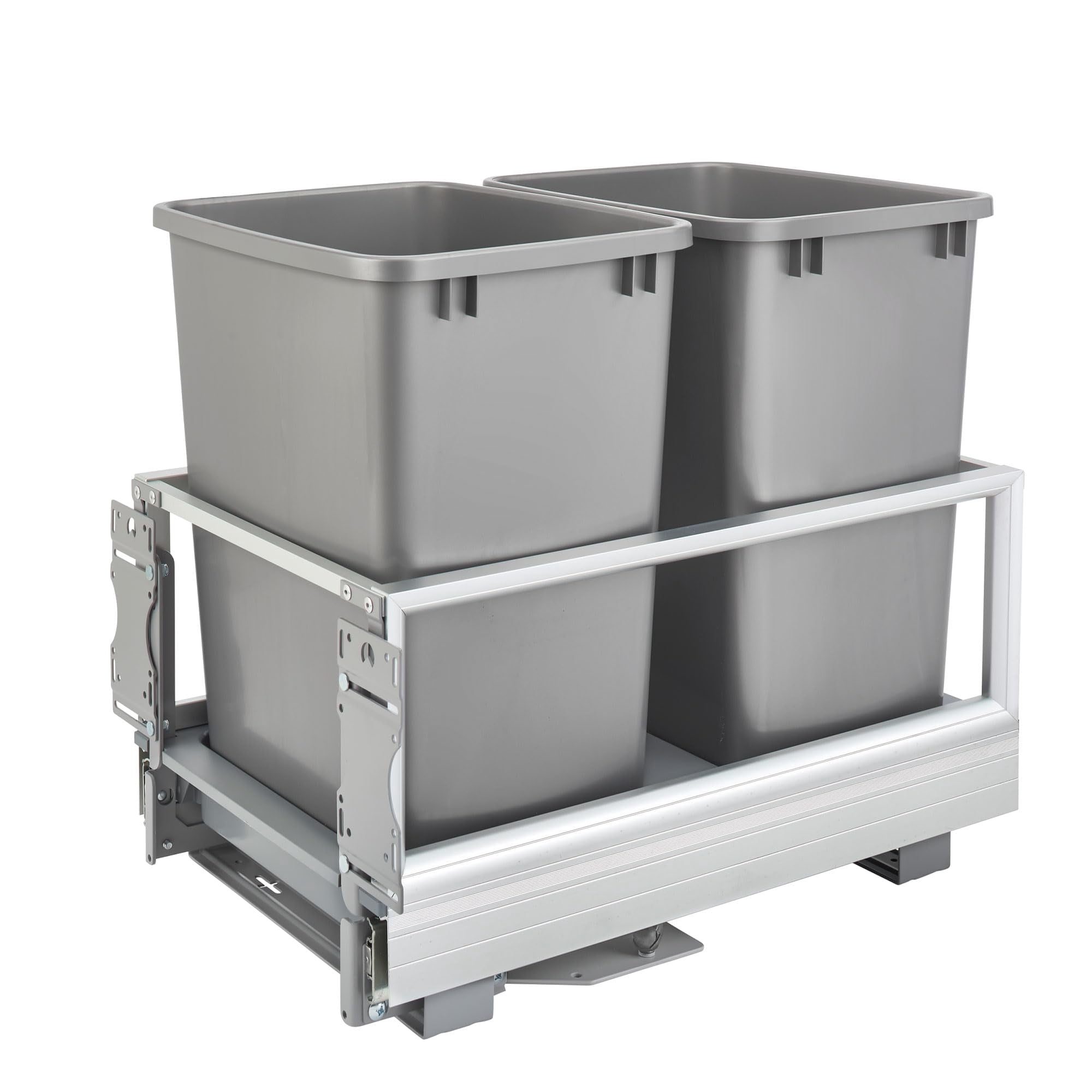 Bote De Basura Rev-a-shelf, Doble Extraíble, 35 Cuartos De Galón, Para Armario