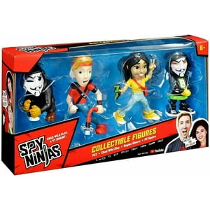 Pack De 4 Figuras Coleccionables Spy Ninjas Chad Multicolor