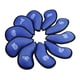 thumbnail image 5 of 10 Piezas Meshy Golf Iron Headcover Club Head Covers 4-9, P, S, A Azul, 5 of 5