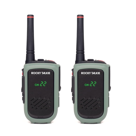 Walkie Talkie Rocky Talkie Expedition 5 W GMRS IP67, paquete de 2