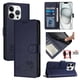thumbnail image 5 of Funda tipo cartera FOXDOCK para iPhone 14 PRO con soporte, ranuras, RFID, diseño de gato, 5 of 5