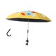 thumbnail image 4 of Sombrilla Plegable Con Abrazadera Para Playa, Para Bicicleta, Silla De Playa, Cochecito, Color Amarillo, 4 of 5