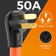 thumbnail image 3 of Cable de alimentación MOOTVGOO 1,5 pies 50A 250V 10-50P a 6-50R, 3 of 7