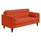 thumbnail image 2 of Sofa Retro 3c Felpa 00 Naranja, 2 of 6