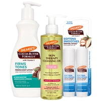 Palmers - Set Loción Corporal Reafirmante Skin 400Ml + Aceite Facial Limpiador 192Ml + Bálsamo Labial