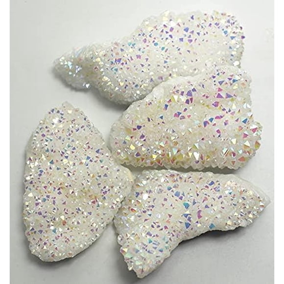 Cluster de cuarzo Pounique Druzy Titanium, 3.55 oz