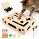 thumbnail image 1 of Caja de Enriquecimiento y Rompecabezas para Rascado de Gatos OPDEKEHA – 3 Bolas y 2 Varitas, 1 of 8