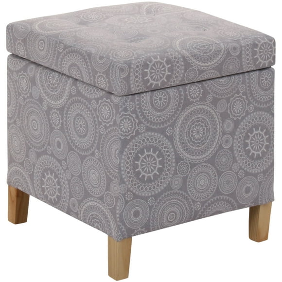 Pouf Baúl Rucato Mándala Estampado 46x46x50 cm