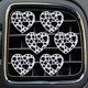 thumbnail image 2 of Clip Para Rejilla De Ventilación Del Auto Estampado De Vaca Con Forma De Corazón 6 Piezas, 2 of 7