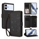 thumbnail image 1 of Funda Cartera Mariposa para [Samsung Galaxy S26 Edge] con Soporte y Cremallera Negro, 1 of 6