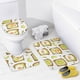 thumbnail image 4 of Pan tostado-theme 4-Piece Shower Curtain Set with Rugs, Waterproof Bathroom Decor Set Includes Bath Mat, U-Shaped Rug, Toilet Lid Cover and Curtain with Hooks, 4 of 6