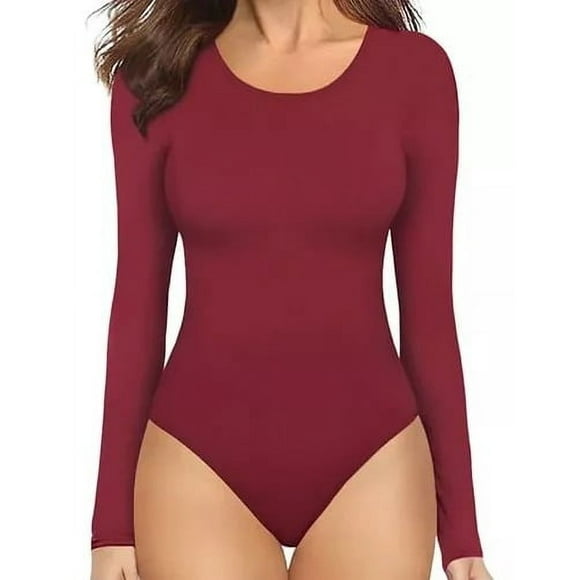 Body Cuello Redondo Manga Larga Sexy Mujer Confección 2025