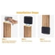 thumbnail image 4 of Funda para patas de muebles Geesatis ovalada 3,3 x 1,5 cm, 20 piezas, negra, 4 of 8