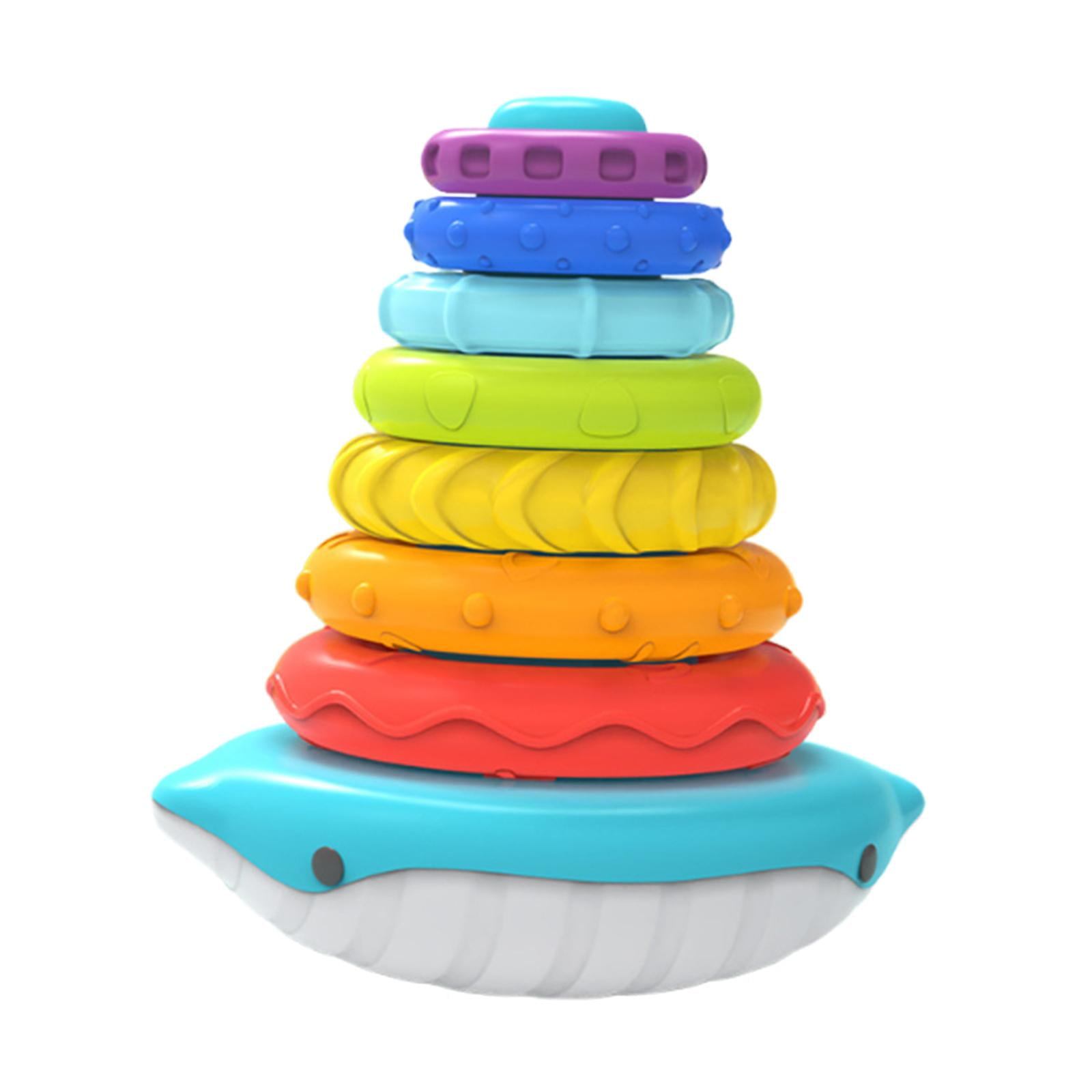 Magideal - Juguete Apilable Para Niños Pequeños De 1 A 3 Años, Juego Apilable Para Bebés, Juguete Educativo Sensorial, Material Pp, Adecuado Para El Aprendizaje Azul