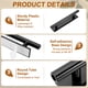 thumbnail image 3 of Uxcell 4 Paquete de Ayudante de Empuje y Tiro Autoadhesivo, Manijas Adhesivas de Plástico de 6 Pulgadas para Gabinete de Cocina, Ventana, Puerta de Armario Deslizante (Negro), 3 of 6