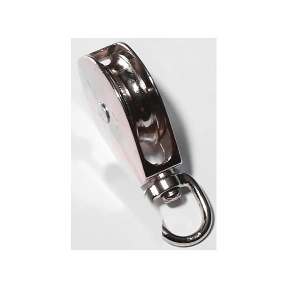 Polea Baron Rope 0173ZD-1, giratoria, cromada, individual