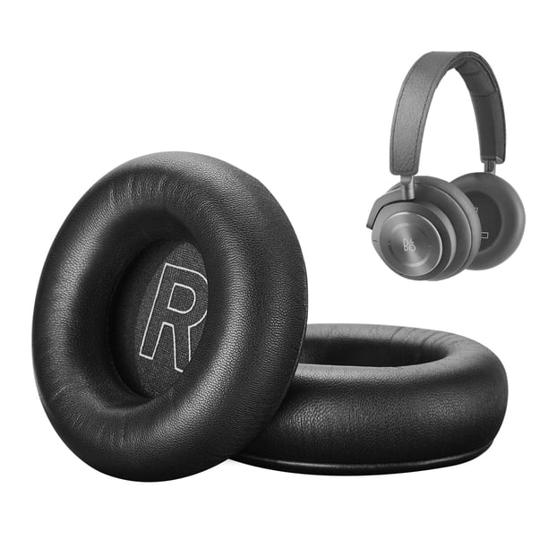 AHG Accessory House Global Almohadillas de Repuesto Compatibles con Bang & Olufsen Beoplay H9 3ª Generación (No compatibles con H9 / H9i) y Audífonos Beoplay HX (Negro). Cuero de Oveja Premium (Negro)