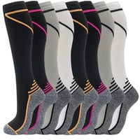 Fenglaoda 8 Pairs Compression Socks For Men & Women 20-30 Mmhg Knee High Nurse Pregnant Running Medical And Travel Athletic