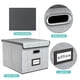 thumbnail image 3 of Caja organizadora de archivos Huolewa, portátil mejorada, con tapa, 3 of 7
