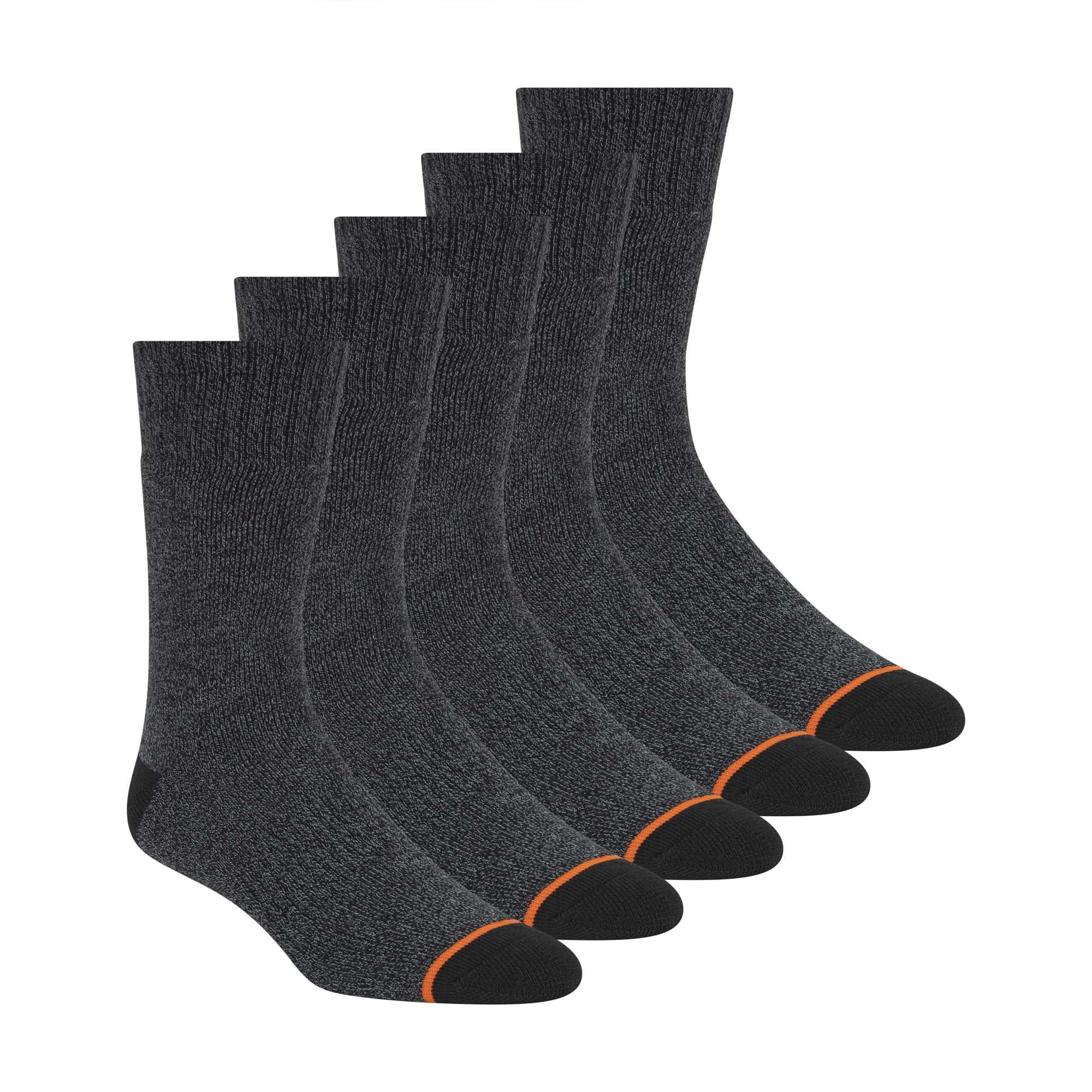 Weatherproof - Pack De 5 Pares De Calcetines Térmicos Impermeables Para Hombre, Color Negro
