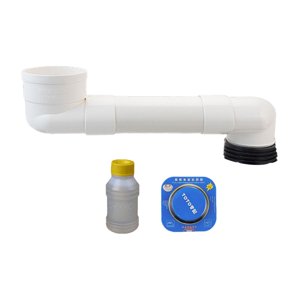 Bothyi - Extensión De Reparación De Brida De Inodoro Compensada, Tubería De Drenaje, Brida De Armario Para Lavabo De Baño, 50Cm