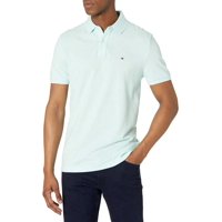 Polo Tommy Hilfiger Para Hombre, Corte Personalizado, Color Verde Jaspeado