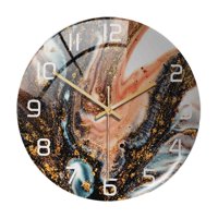 Magideal - Reloj De Pared De Acrílico Nórdico De 12 "", Sin Tictac, Para Sala De Estar, Pasillo, Restaurante, Baño, Movimiento De Barrido, Decoración Decorativa A
