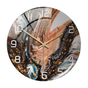 Magideal - Reloj De Pared De Acrílico Nórdico De 12 "", Sin Tictac, Para Sala De Estar, Pasillo, Restaurante, Baño, Movimiento De Barrido, Decoración Decorativa A