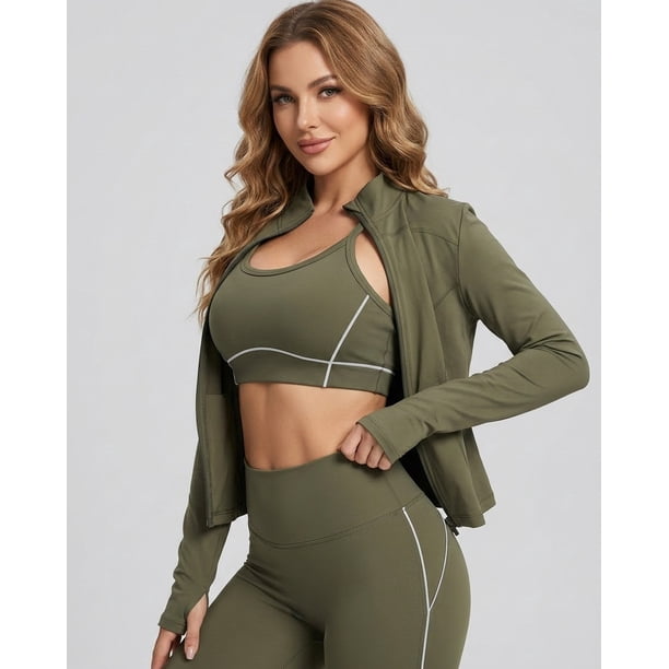 Conjunto Deportivo Mujer 3 Piezas Moldeador Gym