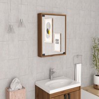 Tuhome - Botiquin Para Baño Toledo 53X50X12.5 Cm Gales Con Espejo
