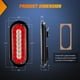 thumbnail image 2 of Luces traseras para remolque Nilight, 6 pulgadas, ovaladas, rojas y blancas, 23 LED, 2 of 7