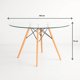 thumbnail image 4 of Mesa de Comedor Eames 100cm redonda vidrio, 4 of 7
