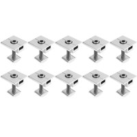 Soliot - Pack 10 Abrazaderas Medio Panel Solar 40Mm