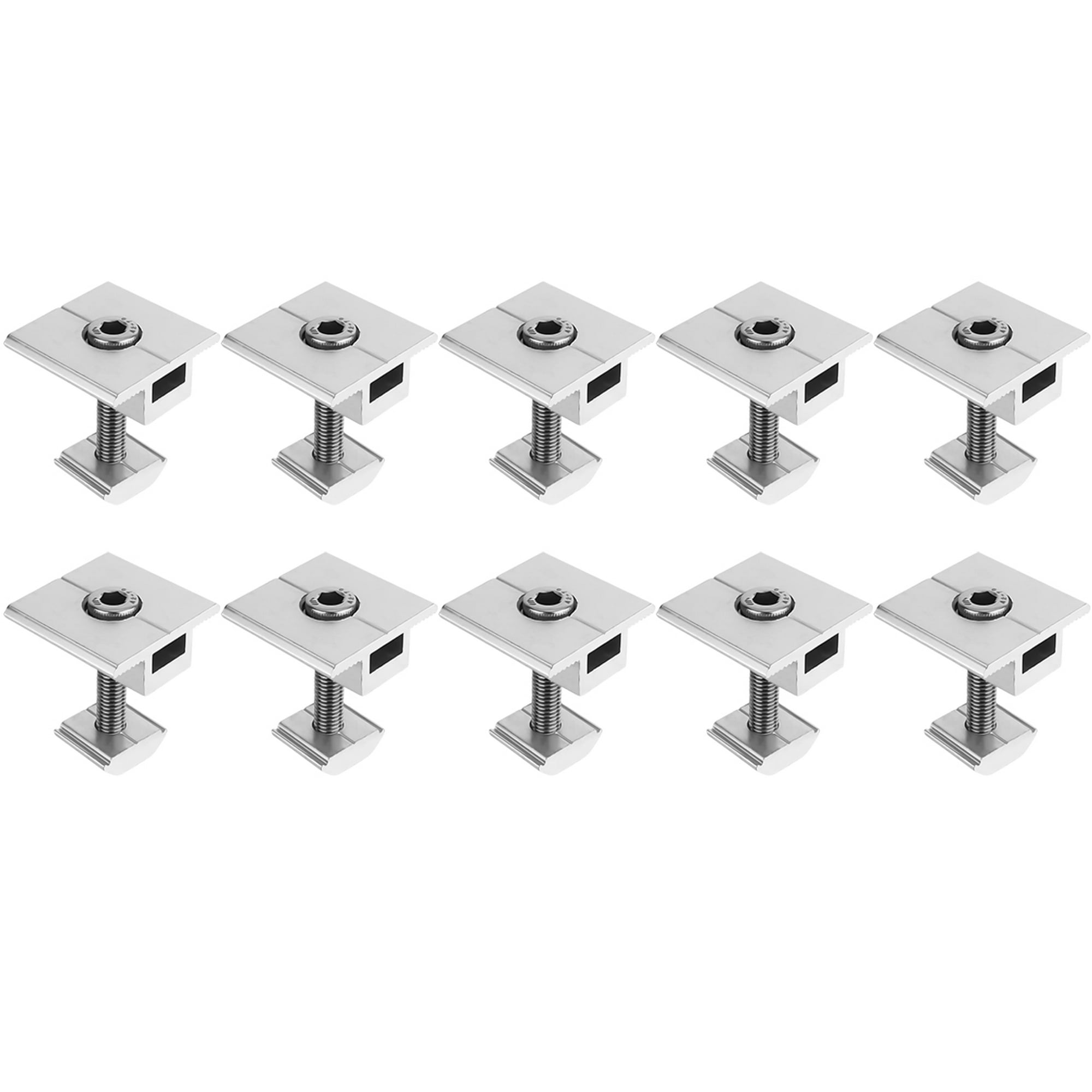 Soliot - Pack 10 Abrazaderas Medio Panel Solar 40mm