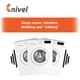 thumbnail image 2 of Juego de 4 almohadillas antivibratorias para lavadora Knivel, 2 of 9
