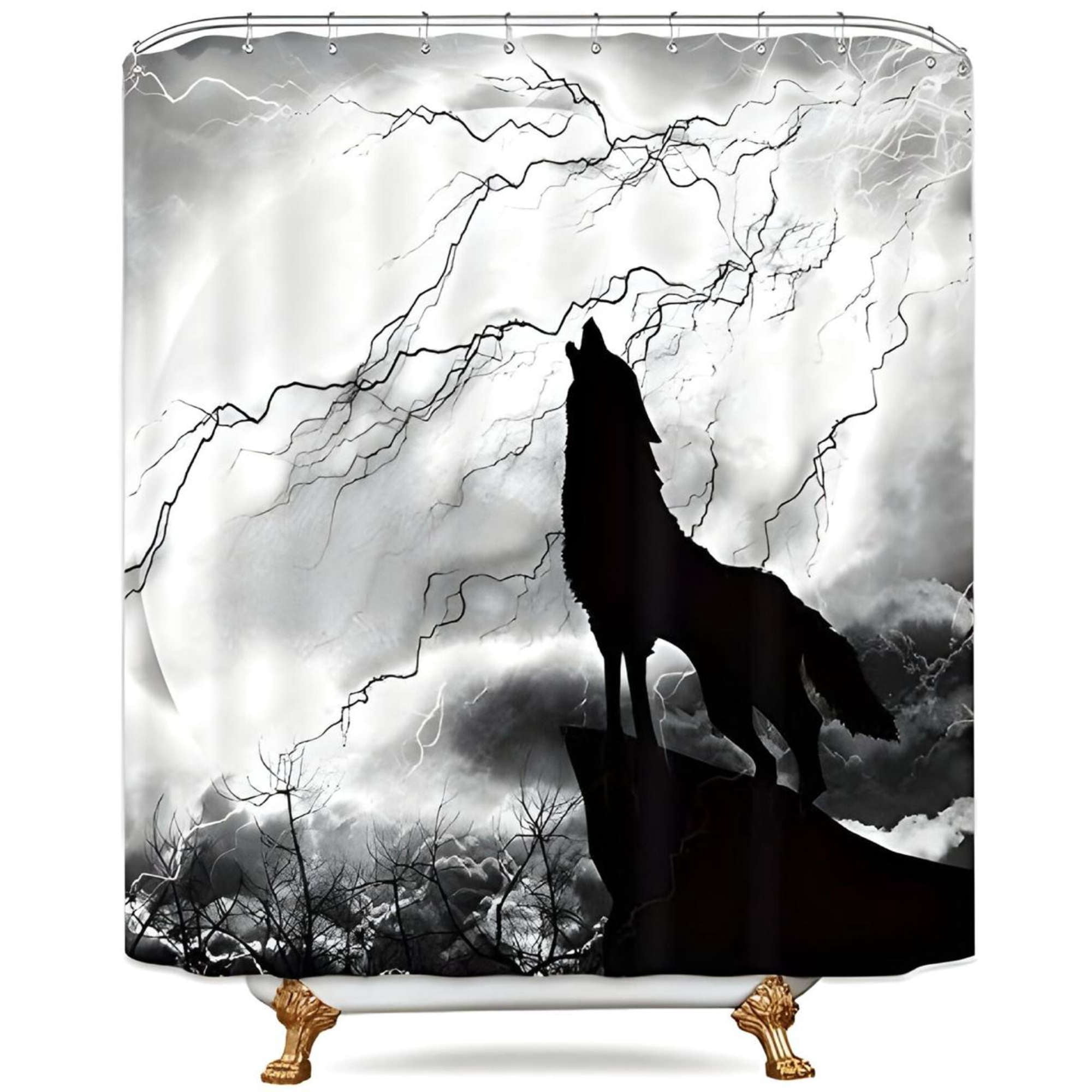 Genérico - Cortina De Baño Impermeable Más Forro De Ducha 180x180 Cm