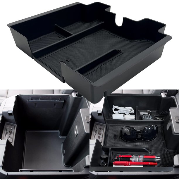 Bandeja organizadora de consola central EVTIME para Chevy Silverado 1500/GMC Sierra 1500 2019-2022