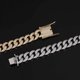 thumbnail image 5 of Extra Brillante Miami Cuban Link Chain Necklace, Ancho 15MM Iced Out Hombres Cuban Link Chain, 16-24 Inch Sólido Grueso Grande Hip Hop Cuban Chain para Hombre, Caja de Regalo Incluida, 5 of 7